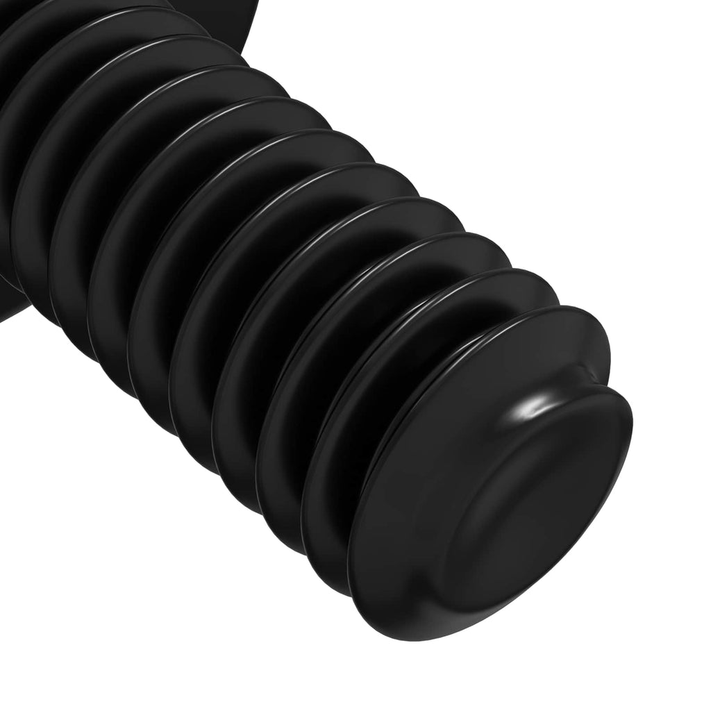 vidaXL Hülsen Schrauben 12 pcs Schwarz M4 x 10 mm Eisen