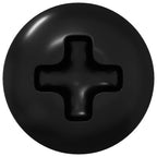 vidaXL Hülsen Schrauben 12 pcs Schwarz M4 x 10 mm Eisen