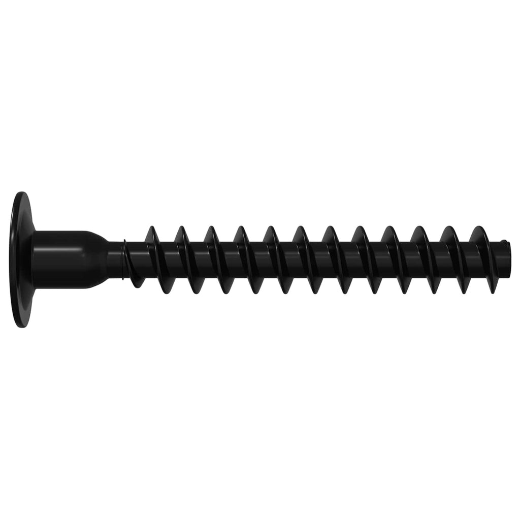 vidaXL Steckkappen-Schraube 2 pcs Schwarz M5 x 40 mm Eisen