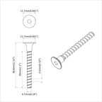 vidaXL Steckkappen-Schraube 12 pcs Schwarz M5 x 40 mm Eisen