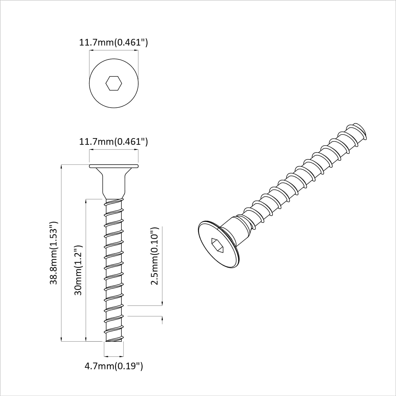 vidaXL Steckkappen-Schraube 12 pcs Schwarz M5 x 40 mm Eisen