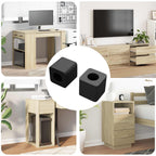 vidaXL Schubladenhalter 2 pcs Schwarz 15 x 15 x 15mm PP Copolymer
