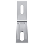 vidaXL Anti-Kipp-Halterung Uni 2 pcs Silber 74,5 x 15 x 32 mm Eisen