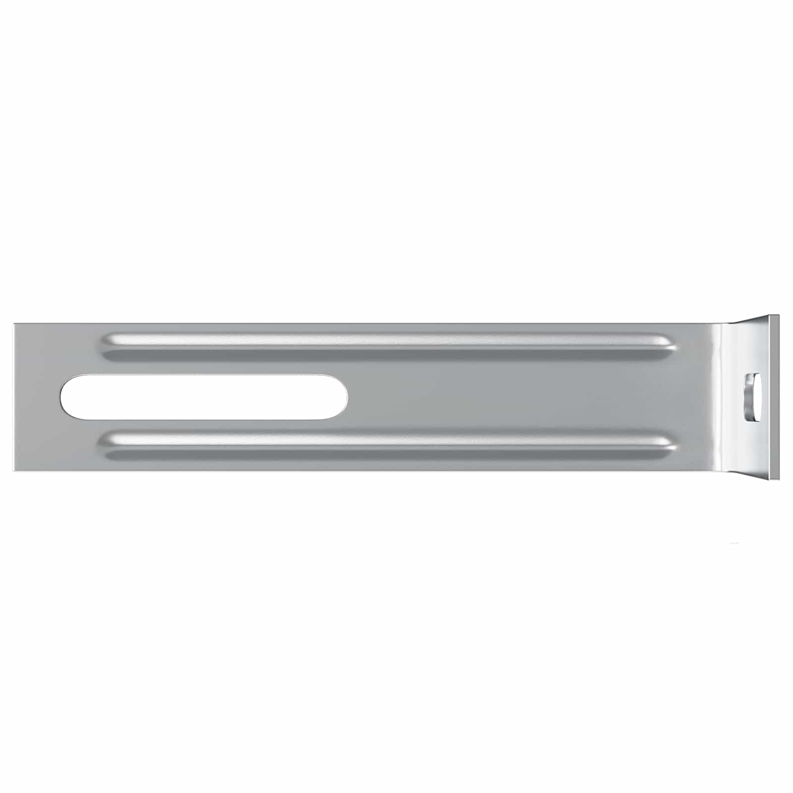 vidaXL Anti-Kipp-Halterung Uni 2 pcs Silber 74,5 x 15 x 32 mm Eisen