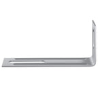 vidaXL Anti-Kipp-Halterung Uni 12 pcs Silber 74,5 x 15 x 32 mm Eisen