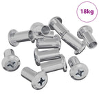 vidaXL Sicherungsmutter 2857 pcs Nickel Stahl