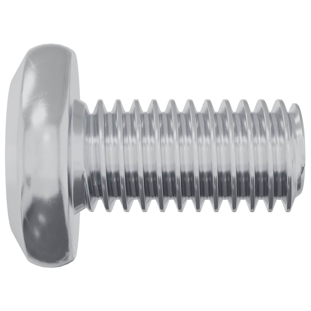 vidaXL Schraube mit Sperre Uni 12 pcs Silber M6 x 12 mm Stahl