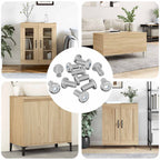vidaXL Schraube mit Sperre Uni 4865 pcs Silber Stahl
