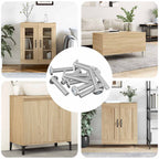 vidaXL Schraube mit Sperre Uni 2647 pcs Silber Stahl