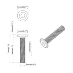 vidaXL Schraube mit Sperre Uni 2647 pcs Silber Stahl