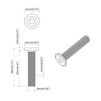 vidaXL Schraube mit Sperre Uni 2514 pcs Silber Stahl