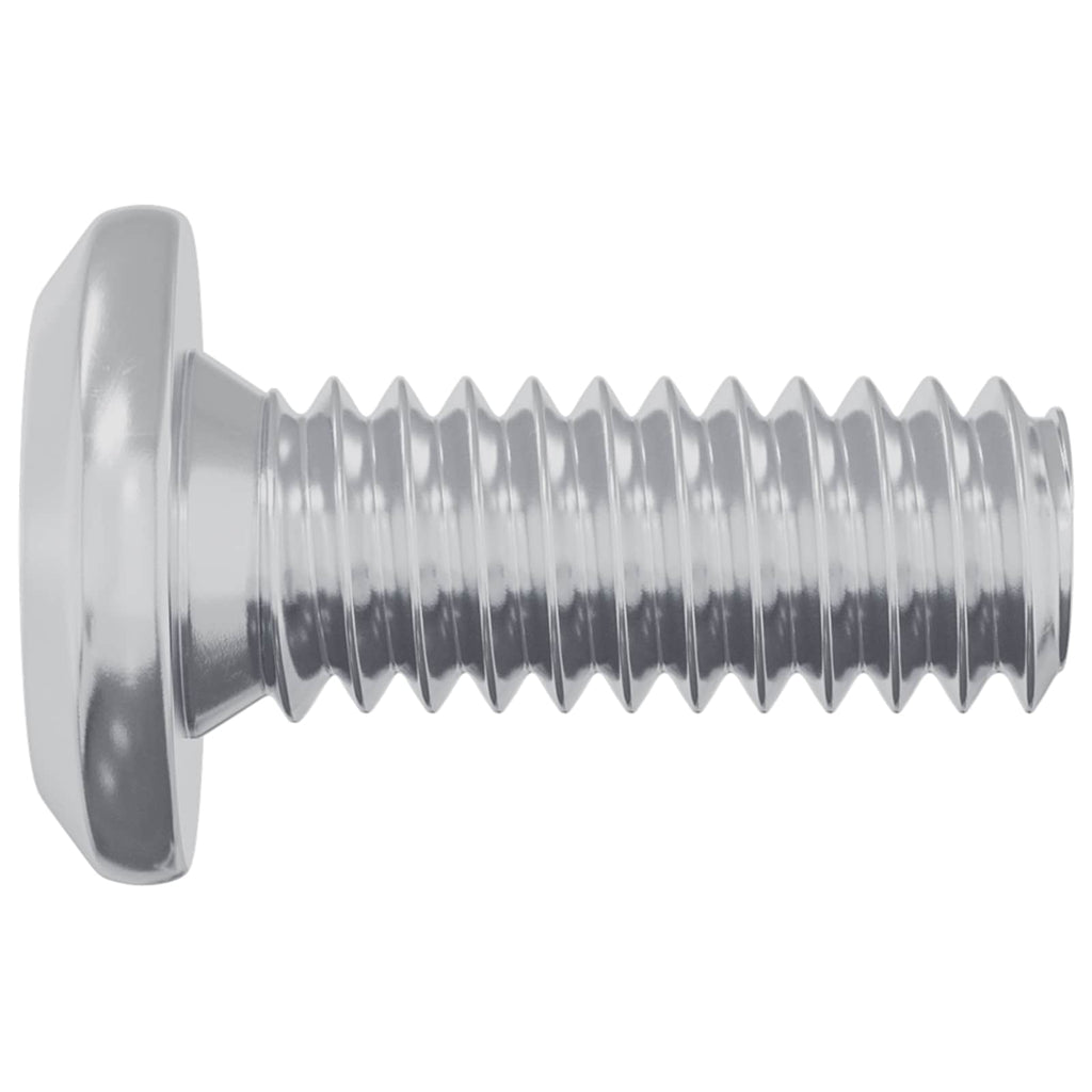 vidaXL Kopf-Sicherungsschraube 12 pcs Silber M6 x 15 mm Stahl