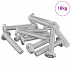 vidaXL Kopf-Sicherungsschraube 2647 pcs Silber Stahl