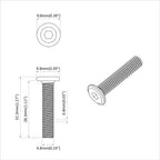 vidaXL Schraube 2647 pcs Silber 5 x 30 mm Eisen
