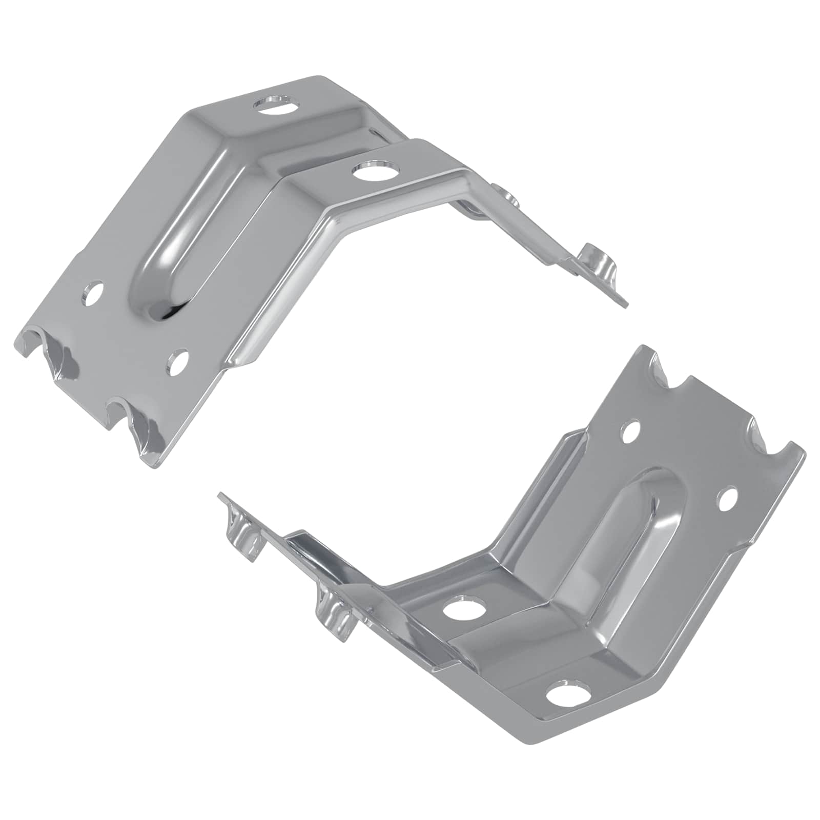 vidaXL Halterung 2 pcs Zink-beschichtet 106 x 55 x 1,5mm Stahl
