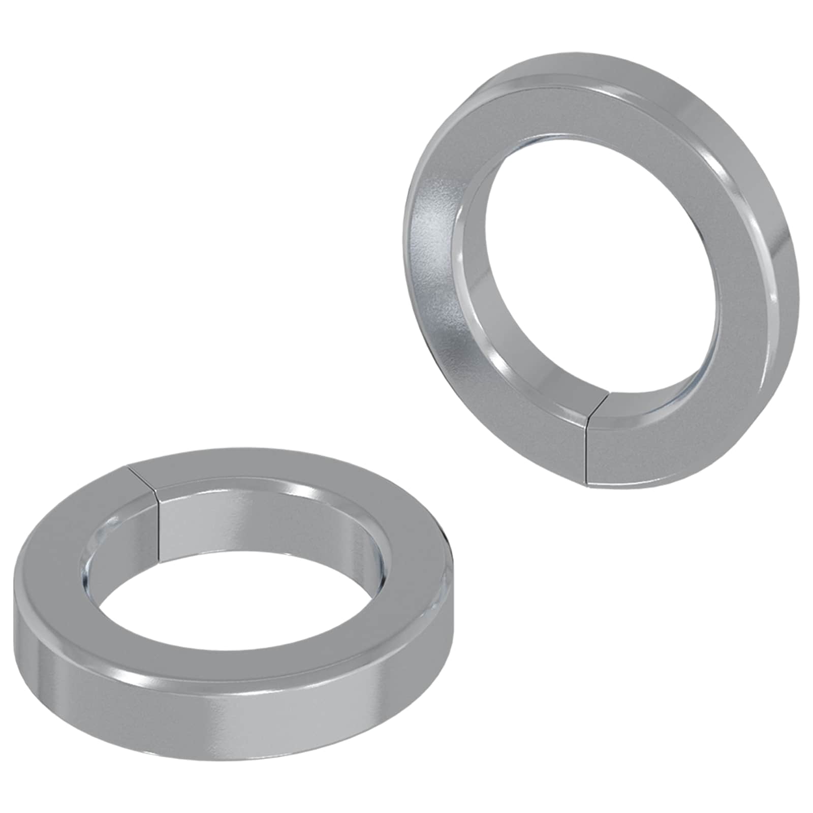 vidaXL Federunterlage 2 pcs Weiß 13 x 1 mm Eisen