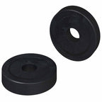 vidaXL geeignet für Flachscheiben 2 pcs Schwarz ∅15 x 3 mm