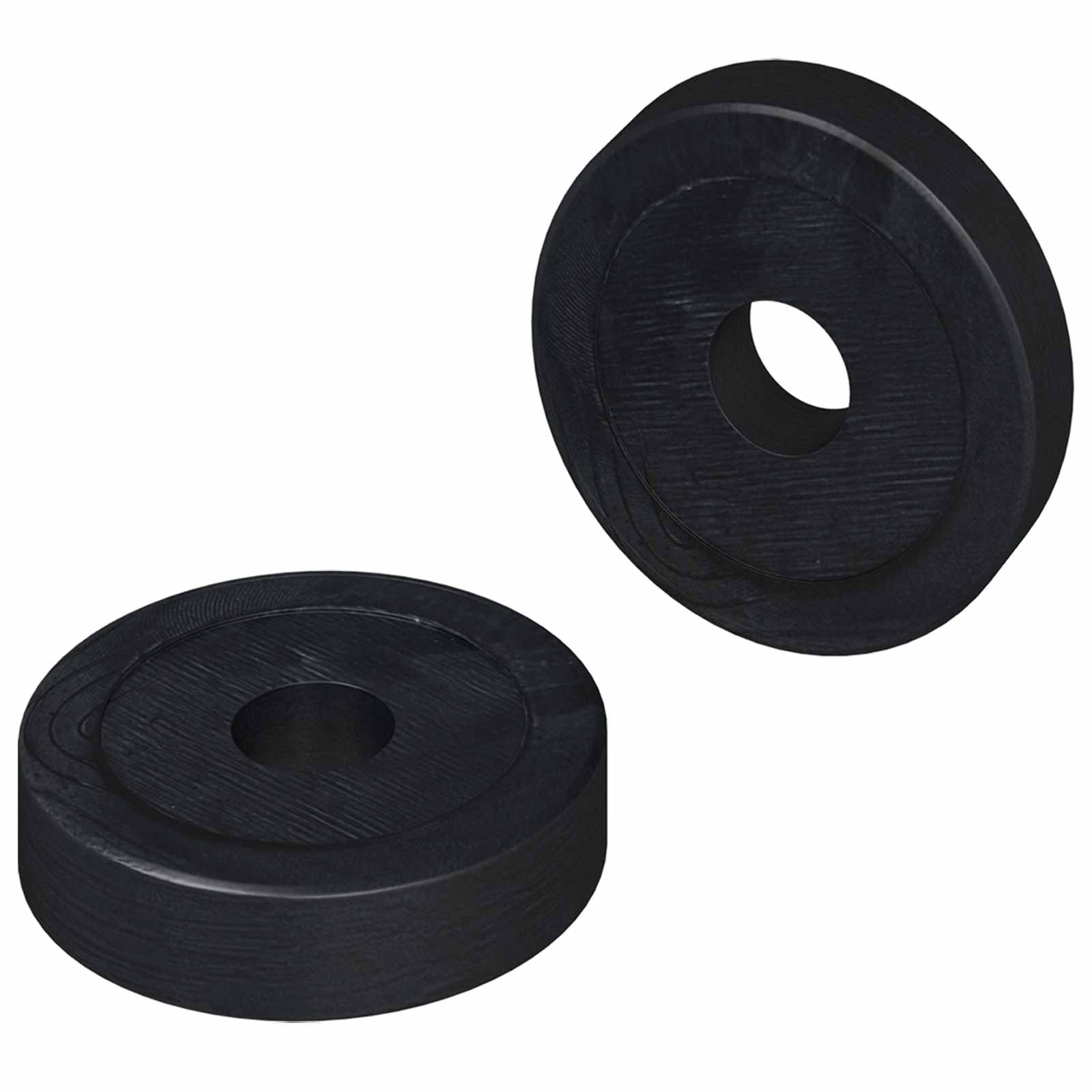 vidaXL geeignet für Flachscheiben 2 pcs Schwarz ∅15 x 3 mm