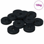vidaXL geeignet für Flachscheiben 36000 pcs Schwarz ∅15 x 3 mm