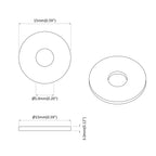 vidaXL geeignet für Flachscheiben 36000 pcs Schwarz ∅15 x 3 mm