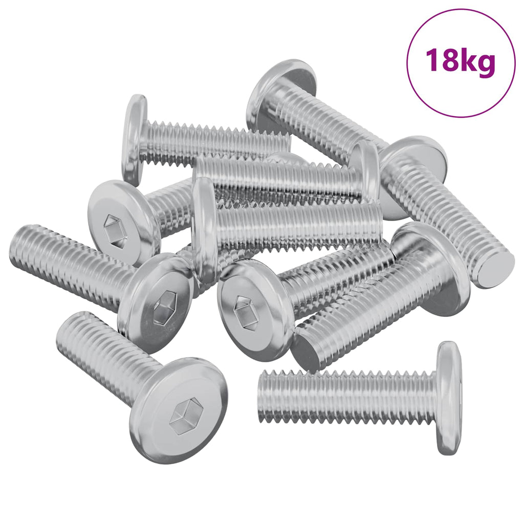 vidaXL Schraube 1593 pcs Silber 8 x 25 mm Stahl