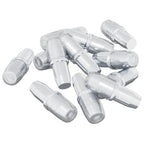 vidaXL Regalstecker 12 pcs Silber 7 x 16 mm Eisen