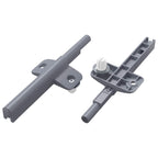 vidaXL Sanftschließer 2 pcs Grau 125 x 47 x 15 mm PP