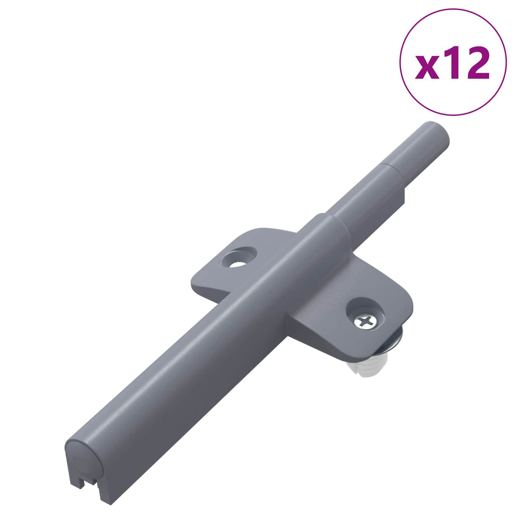 vidaXL Sanftschließer 12 pcs Grau 125 x 47 x 15 mm PP