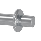 vidaXL Regalstecker 2 pcs Silber 8,6 x 8,6 x 14,6 mm Stahl