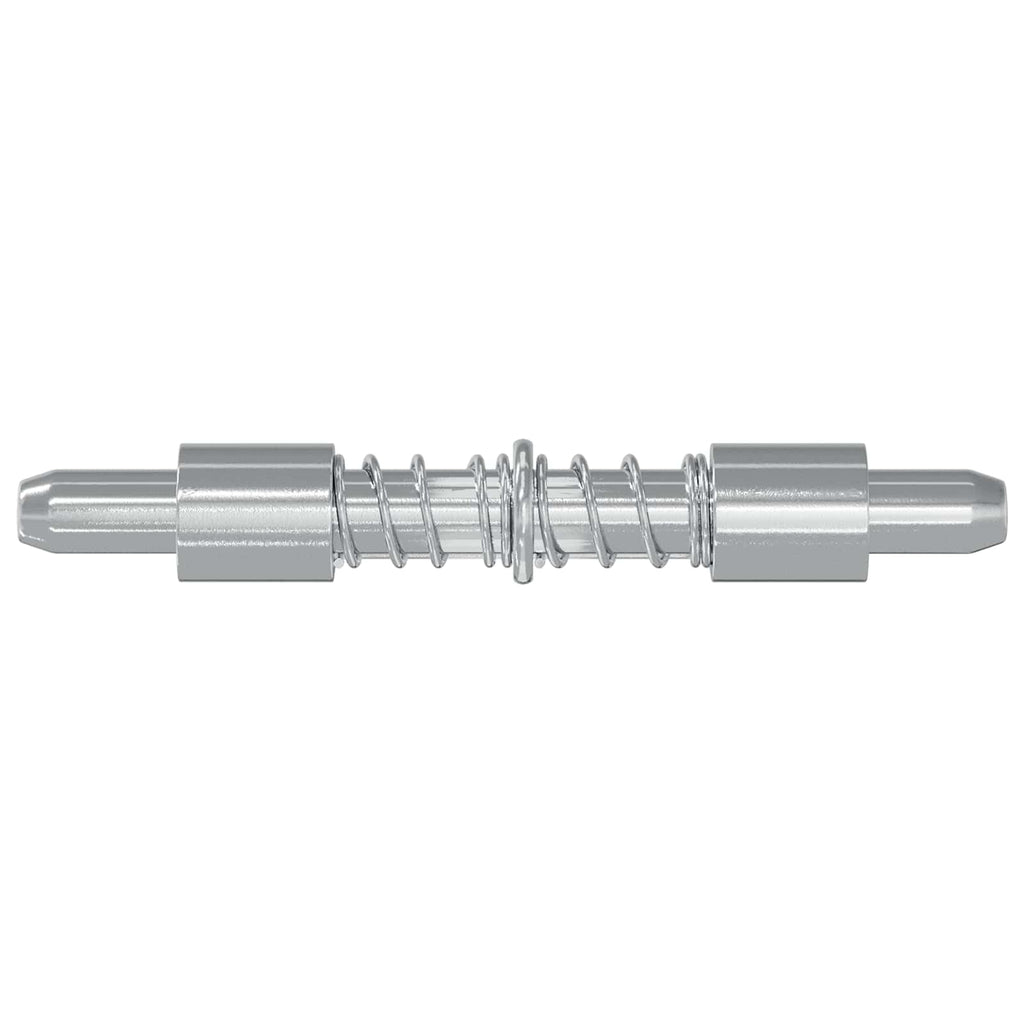 vidaXL Riegel 2 pcs Silber 46 x 17 x 1,2 mm Stahl
