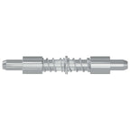 vidaXL Riegel 2 pcs Silber 46 x 17 x 1,2 mm Stahl