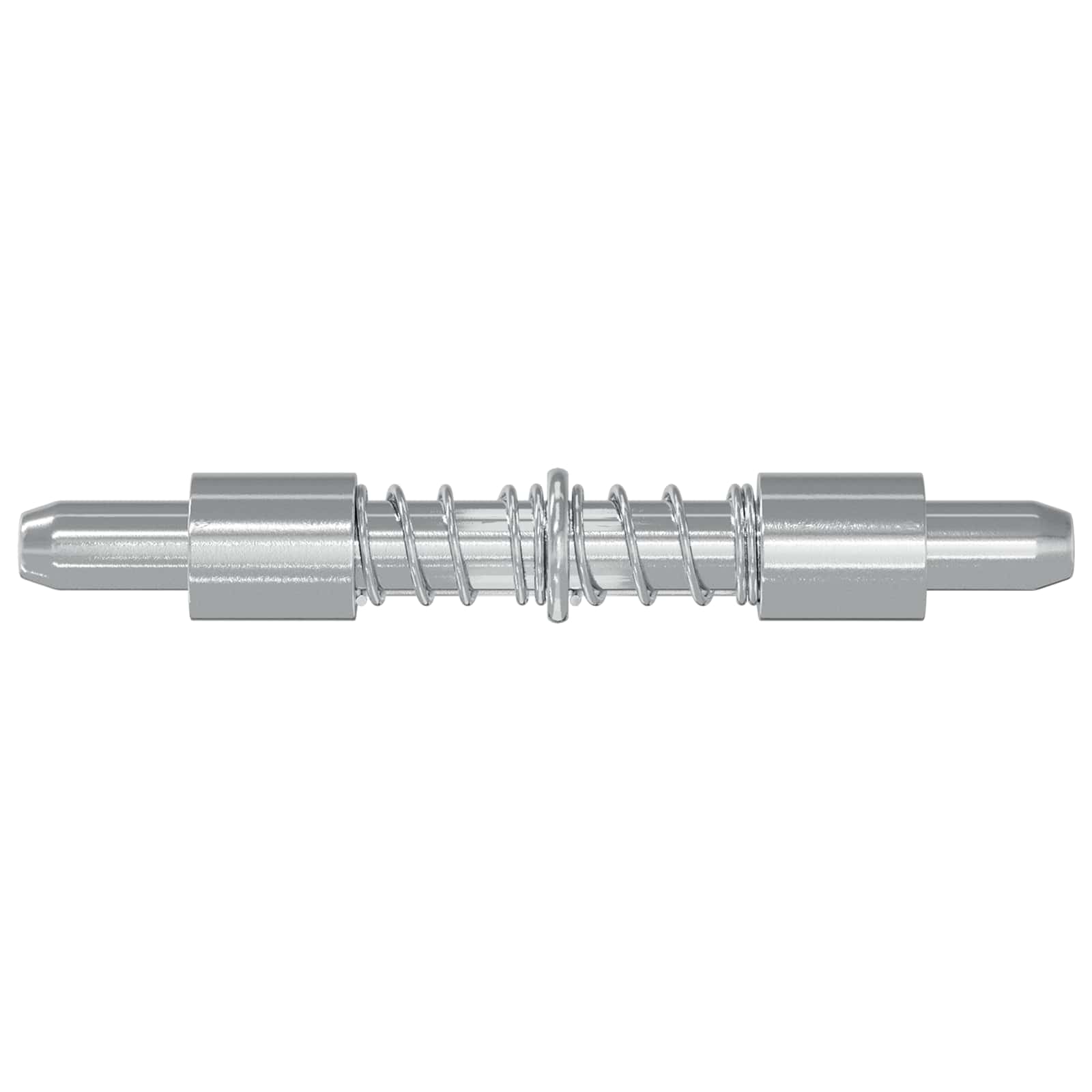 vidaXL Riegel 2 pcs Silber 46 x 17 x 1,2 mm Stahl