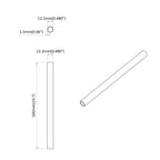 vidaXL PVC Rohr 12 pcs Weiß 12,2 x 1,8 x 500 mm PP und PE