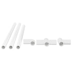 vidaXL PVC Rohr 29 pcs Weiß PP und PE