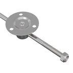 vidaXL Zugstangen-Scharnier 2 Stk. Silber 190 mm Metall