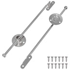 vidaXL Zugstangen-Scharnier 2 Stk. Silber 190 mm Metall