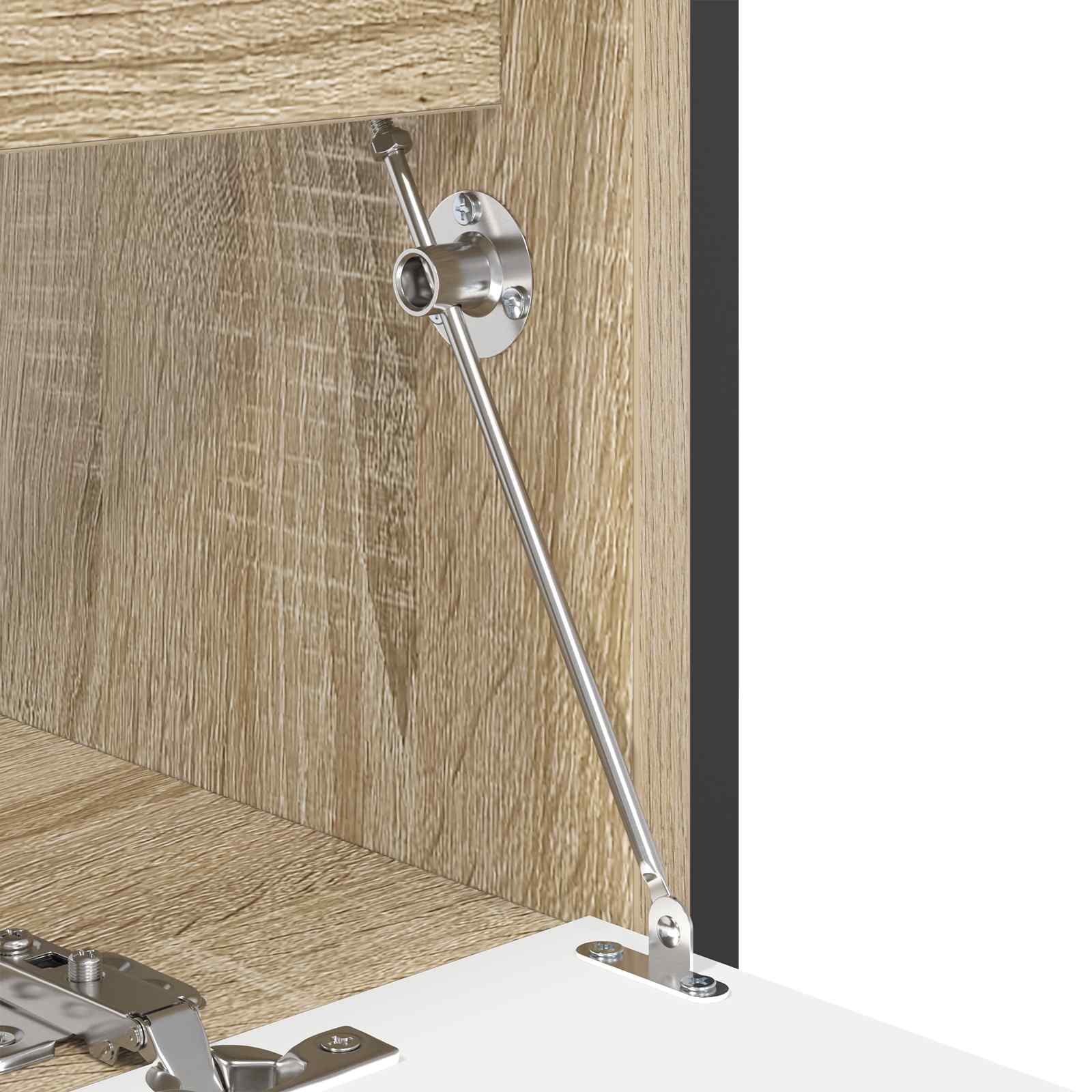vidaXL Zugstangen-Scharnier 12 pcs Silber 190 mm Metall