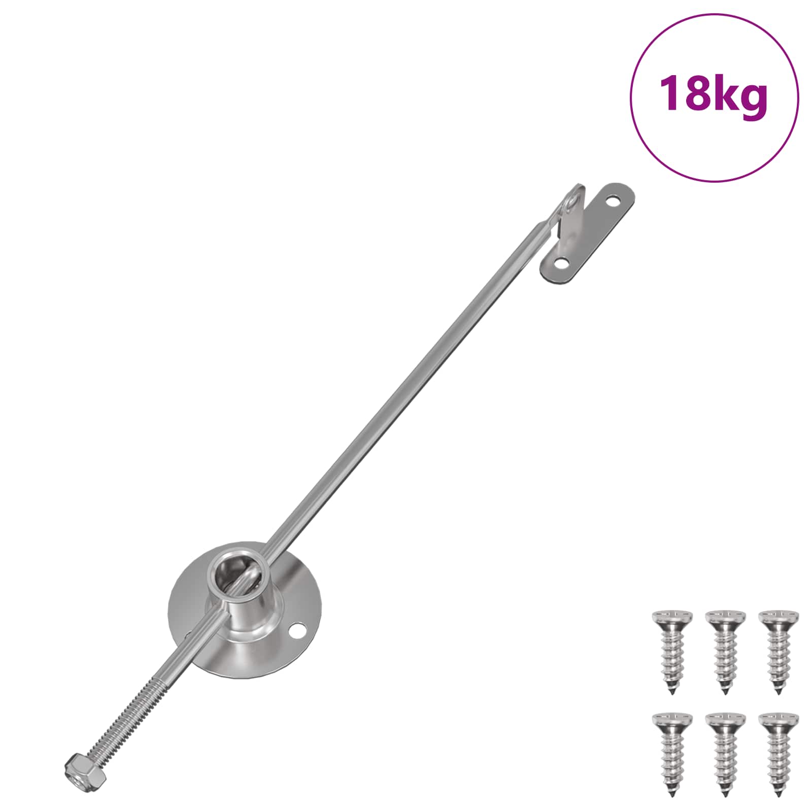 vidaXL Zugstangen-Scharnier 439 pcs Silber Eisen