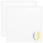 vidaXL Sticker 2 pcs Weiß Ø 20 x 0,5 mm Papier