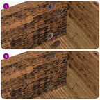 vidaXL Selbstklebende Schraubenabdeckung 12 pcs Altholz Ø 20 x 0,5 mm