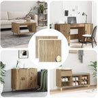 vidaXL Selbstklebende Schraubenabdeckung 2 pcs Artisan-Eiche
