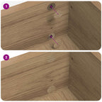 vidaXL Selbstklebende Schraubenabdeckung 2 pcs Artisan-Eiche