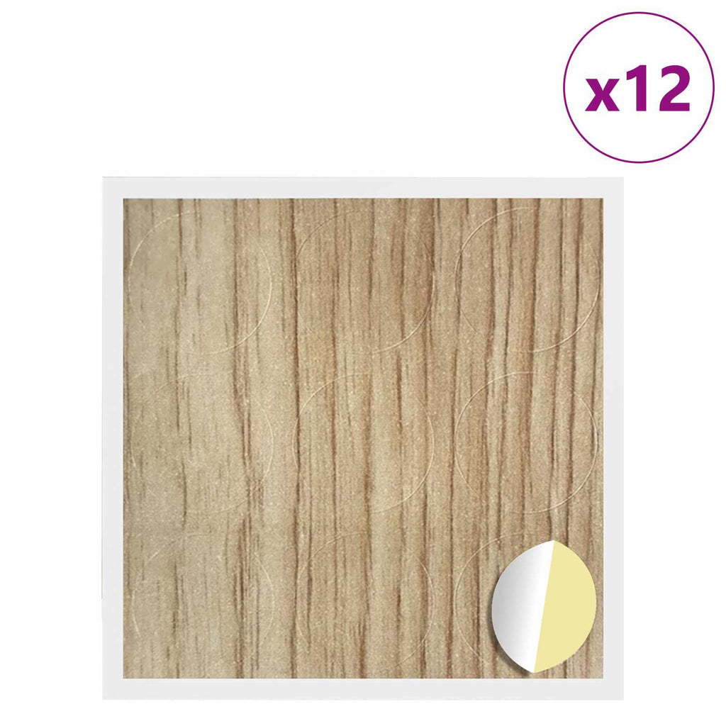 vidaXL Selbstklebende Schraubenabdeckung 12 pcs Artisan-Eiche
