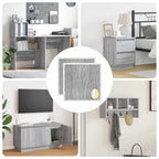 vidaXL Selbstklebende Schraubenabdeckung 2 pcs Graues Sonoma