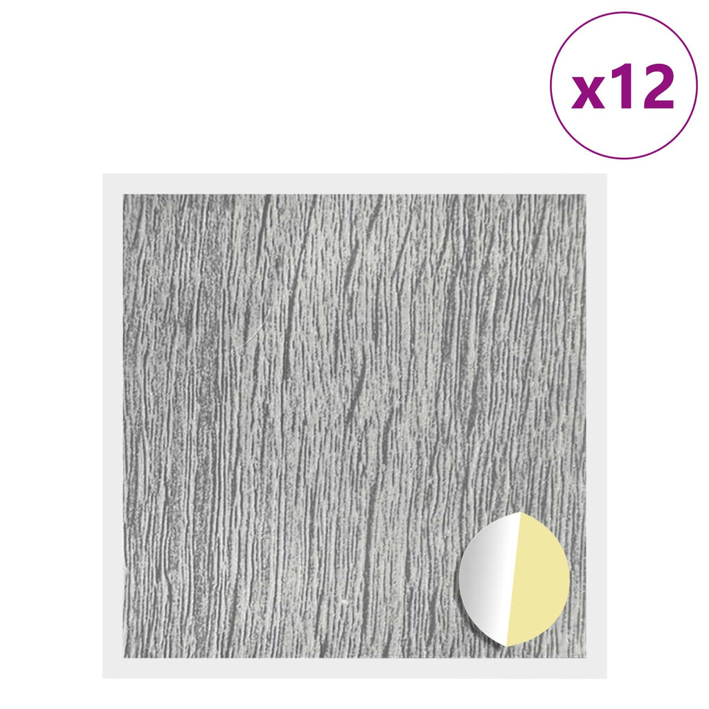 vidaXL Selbstklebende Schraubenabdeckung 12 pcs Graues Sonoma