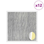vidaXL Selbstklebende Schraubenabdeckung 12 pcs Graues Sonoma