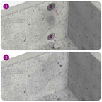 vidaXL Selbstklebende Schraubenabdeckung 12 pcs Beton Grau