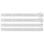 vidaXL Schubladenschiene 63 pcs Weiß Stahl