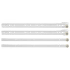 vidaXL Schubladenschiene 55 pcs Weiß Stahl