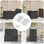 vidaXL Scharnier 2 pcs Silber 50 x 38 x 1,3 mm Stahl